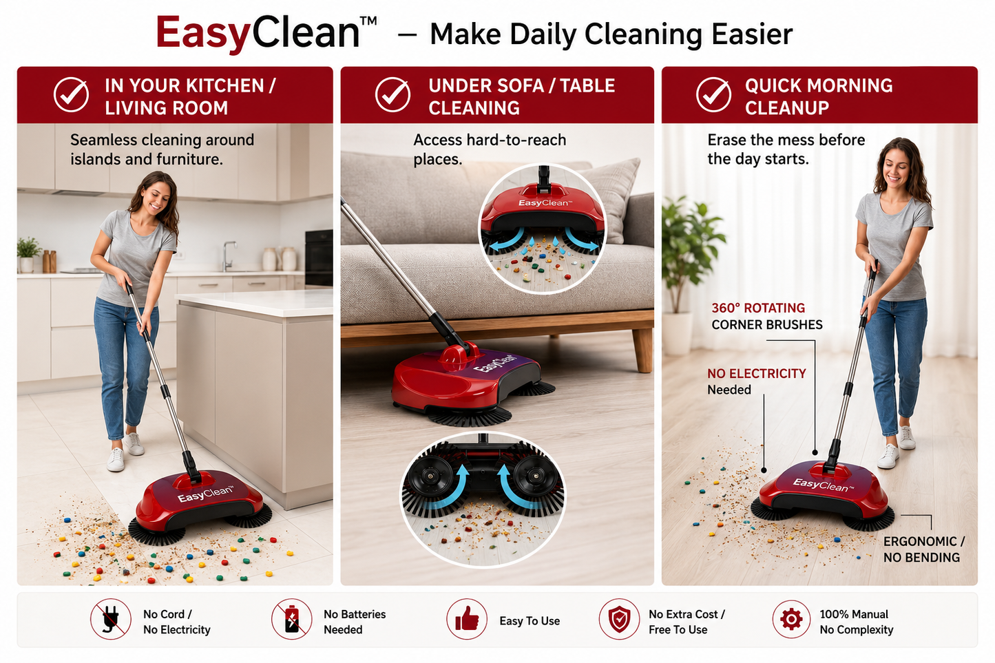 EasyClean™ — Make Daily Cleaning Easier