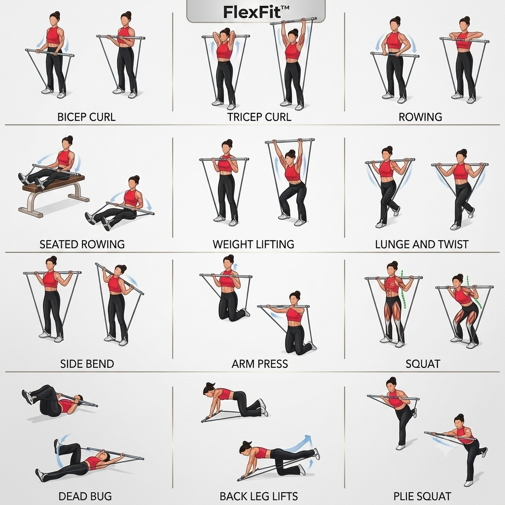 FlexFit™ – Full Body Resistance Bar Kit