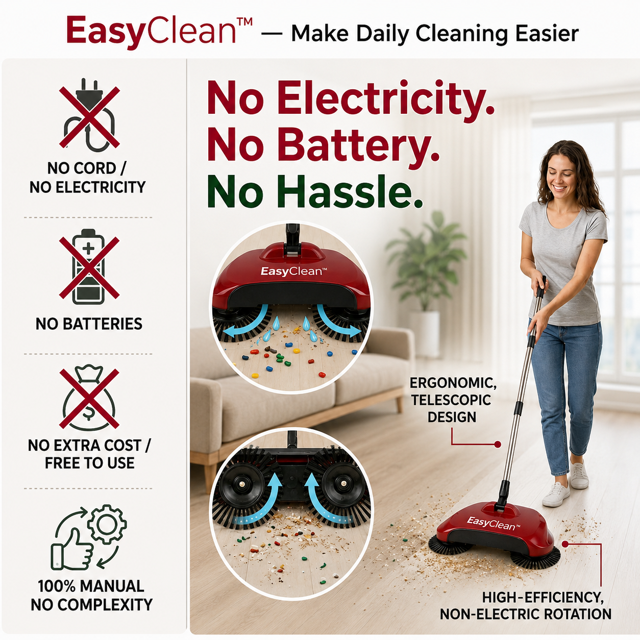 EasyClean™ — Make Daily Cleaning Easier