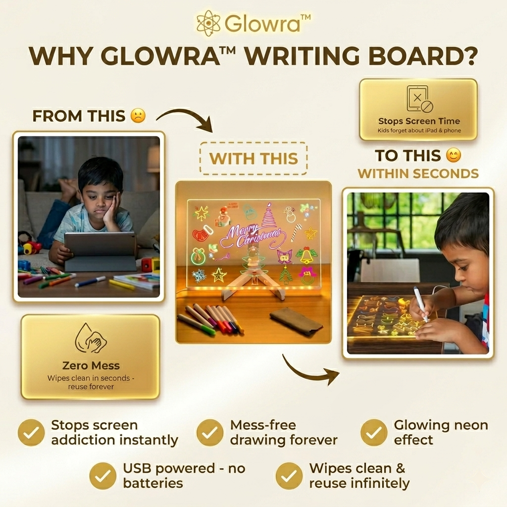 Glowra™ – Premium LED Writing Board