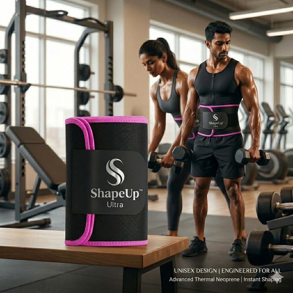 ShapeUp™ Ultra - Premium Sweat Slim Belt for Men & Women |Tummy Trimmer & Belly Fat Burner
