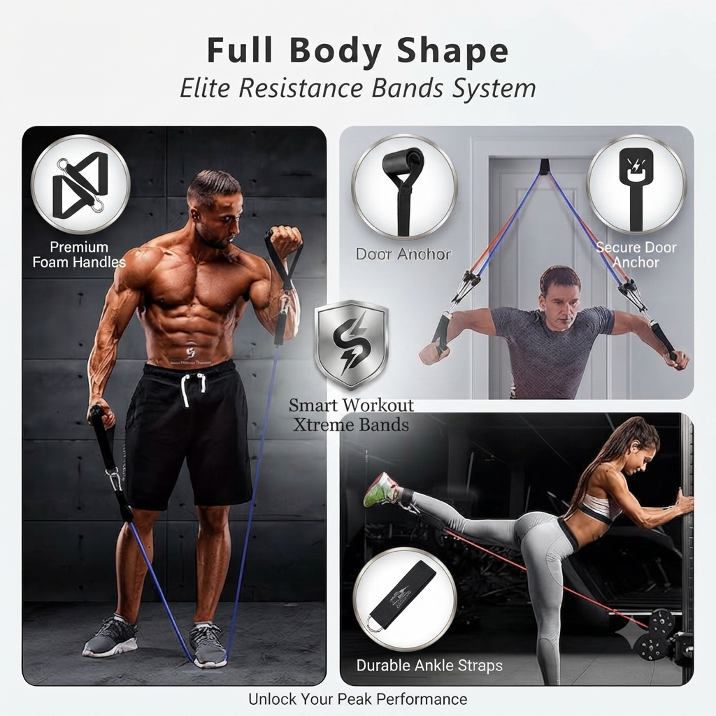 Smart Workout Xtreme Bands (For Men & Women)