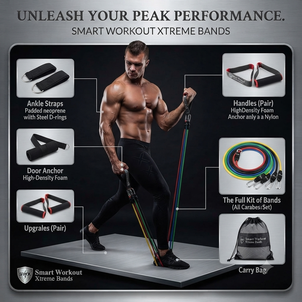 Smart Workout Xtreme Bands (For Men & Women)