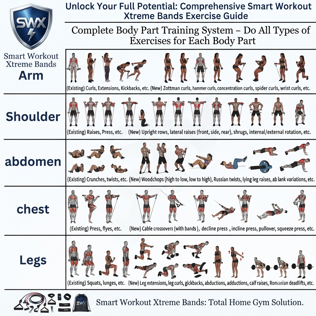 Smart Workout Xtreme Bands (For Men & Women)