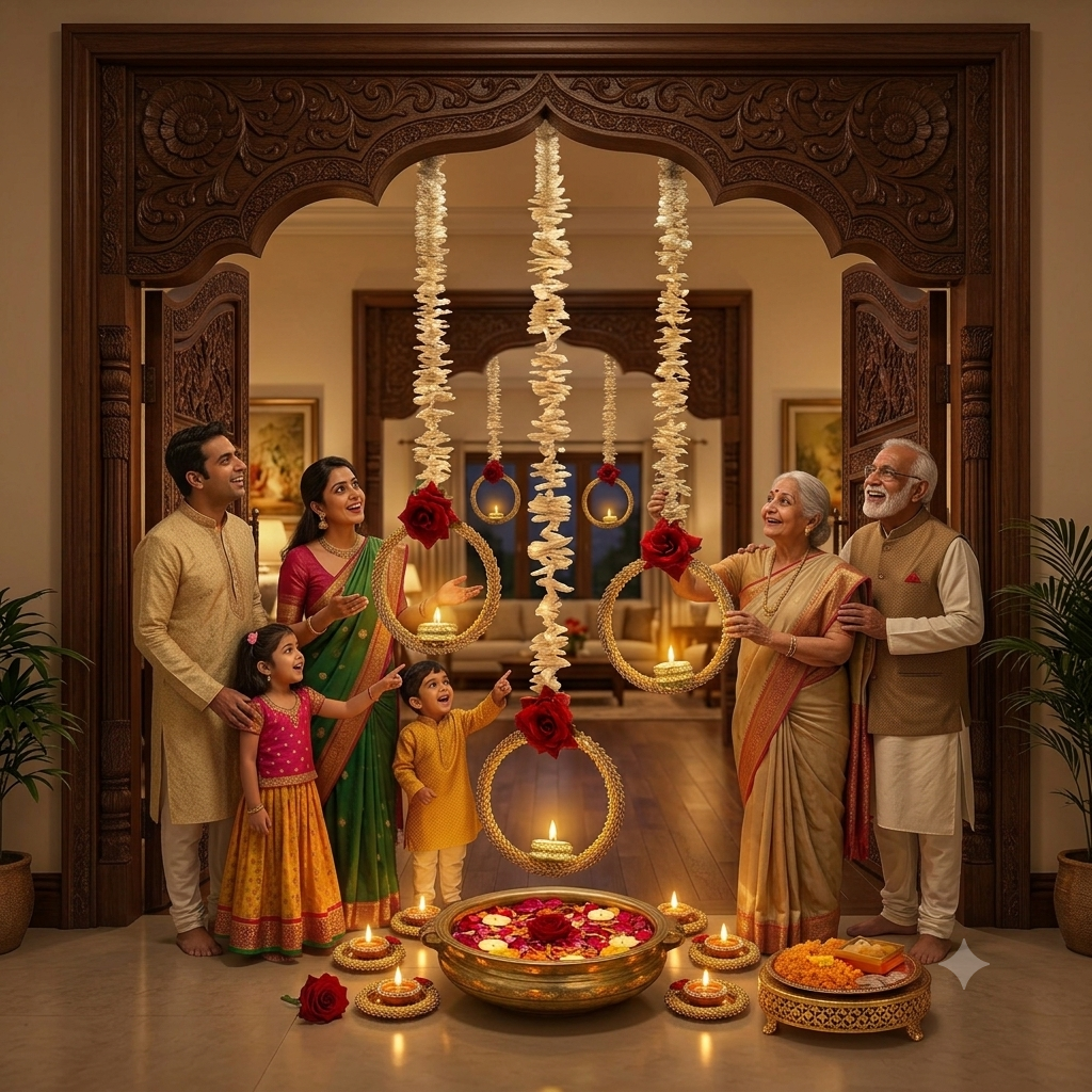 The Diwali Glow Hanging by Trends Lift™ - Pack of 5
