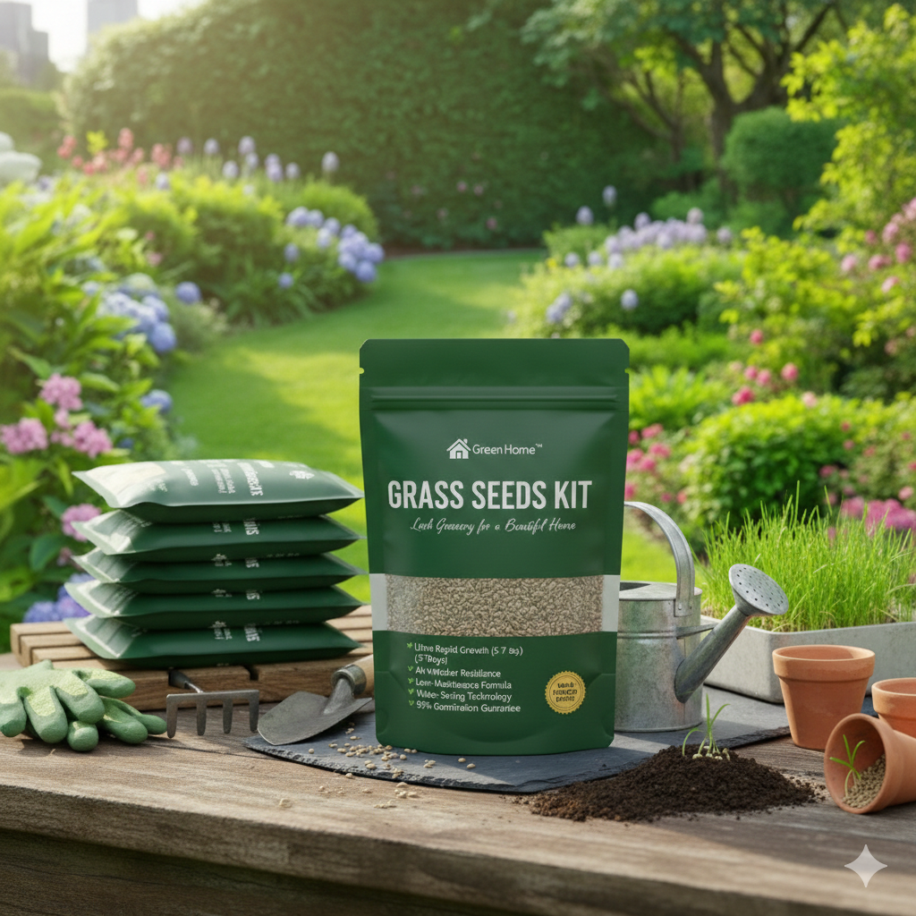 Green Home™ Premium Grass Seeds kit (Pack of 2)