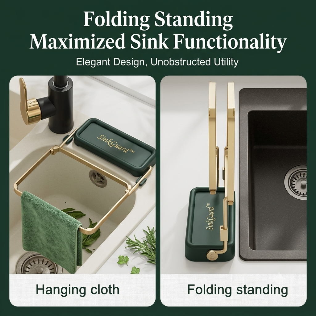 SinkGuard™ – Kitchen Sink Filter Rack (100 Mesh Bags Included)