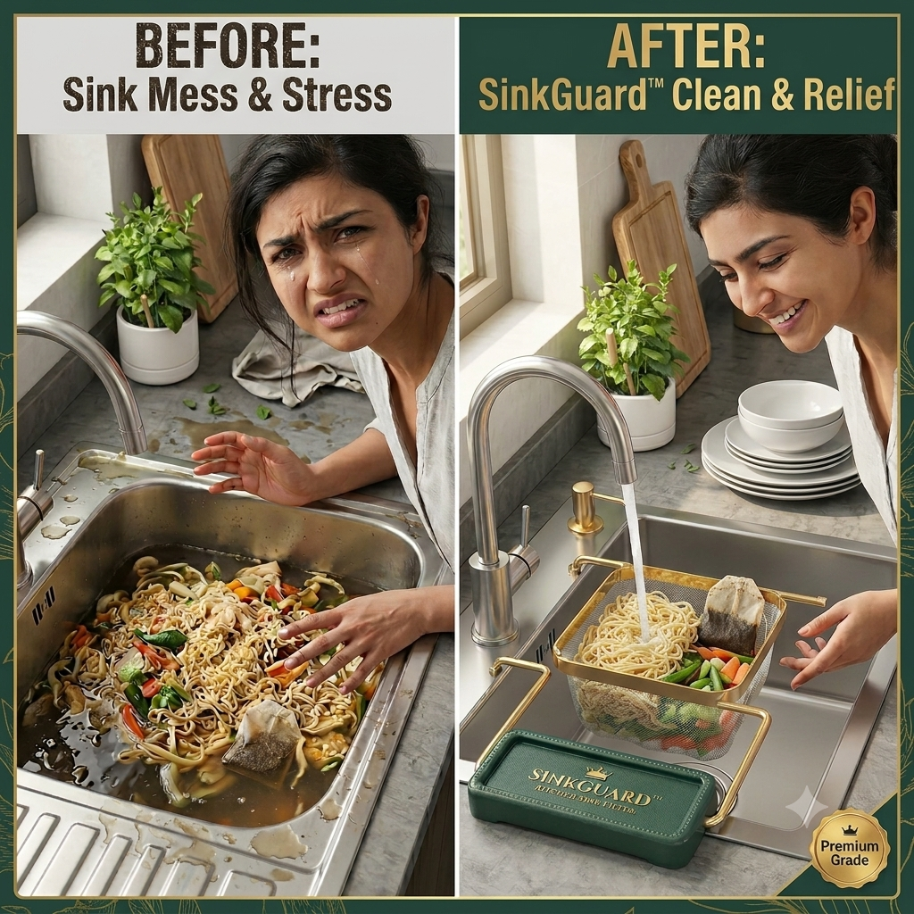 SinkGuard™ – Kitchen Sink Filter Rack (100 Mesh Bags Included)