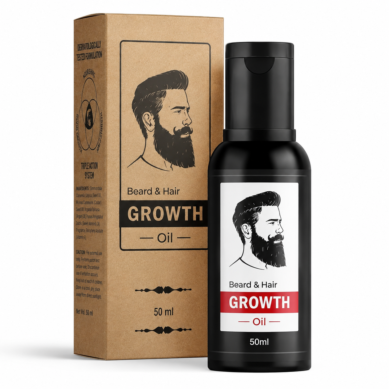 Beard & Hair Growth Oil – 50ml