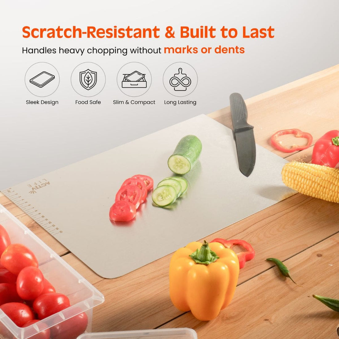 Premium Stainless Steel Chopping Board
