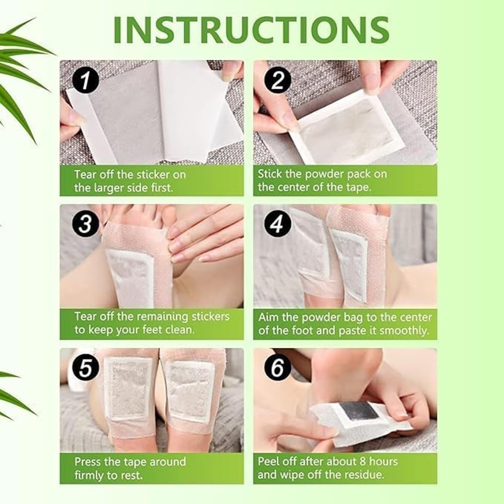 🦶 KINOKI Herbal Foot Patches 🌙 | Deep Detox & Relaxation Therapy 💆‍♂️| BUY 1 GET 1 FREE