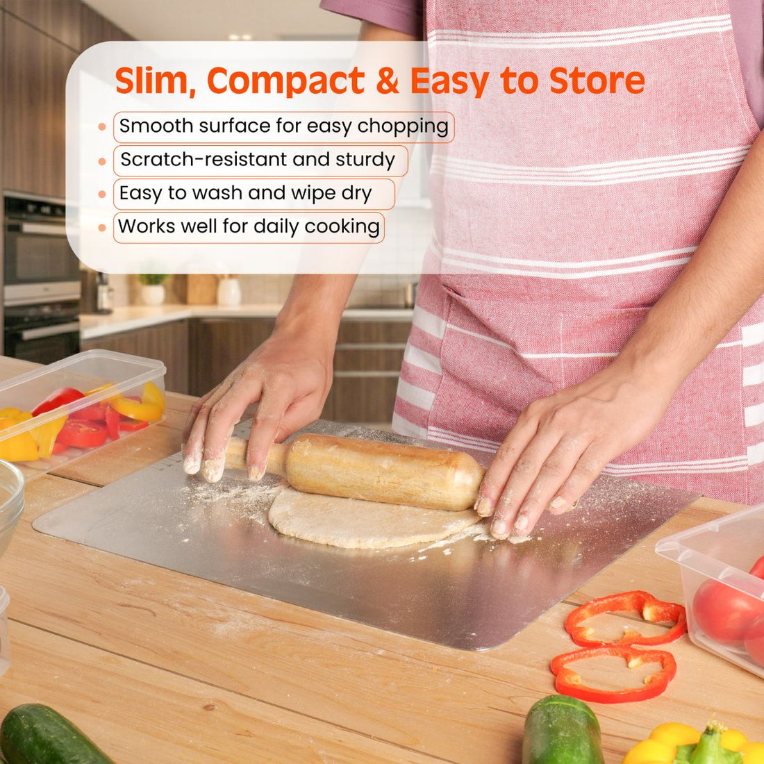 Premium Stainless Steel Chopping Board